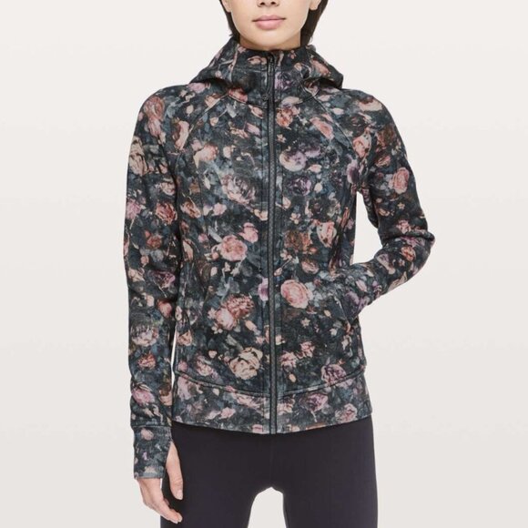 Lululemon Scuba Hoodie *Light Cotton Fleece Frosted Rose Multi Size 4 - Picture 1 of 8